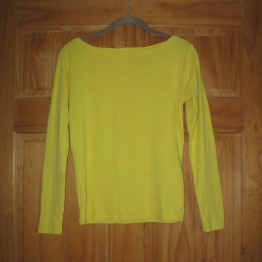 Ann Taylor Yellow Long Sleeve Shirt